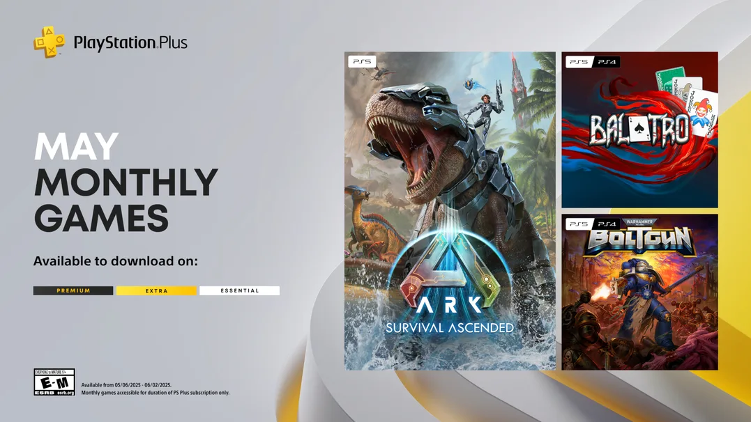 Ігри PS Plus у травні: Balatro, Ark: Survival Ascended та Warhammer 40K