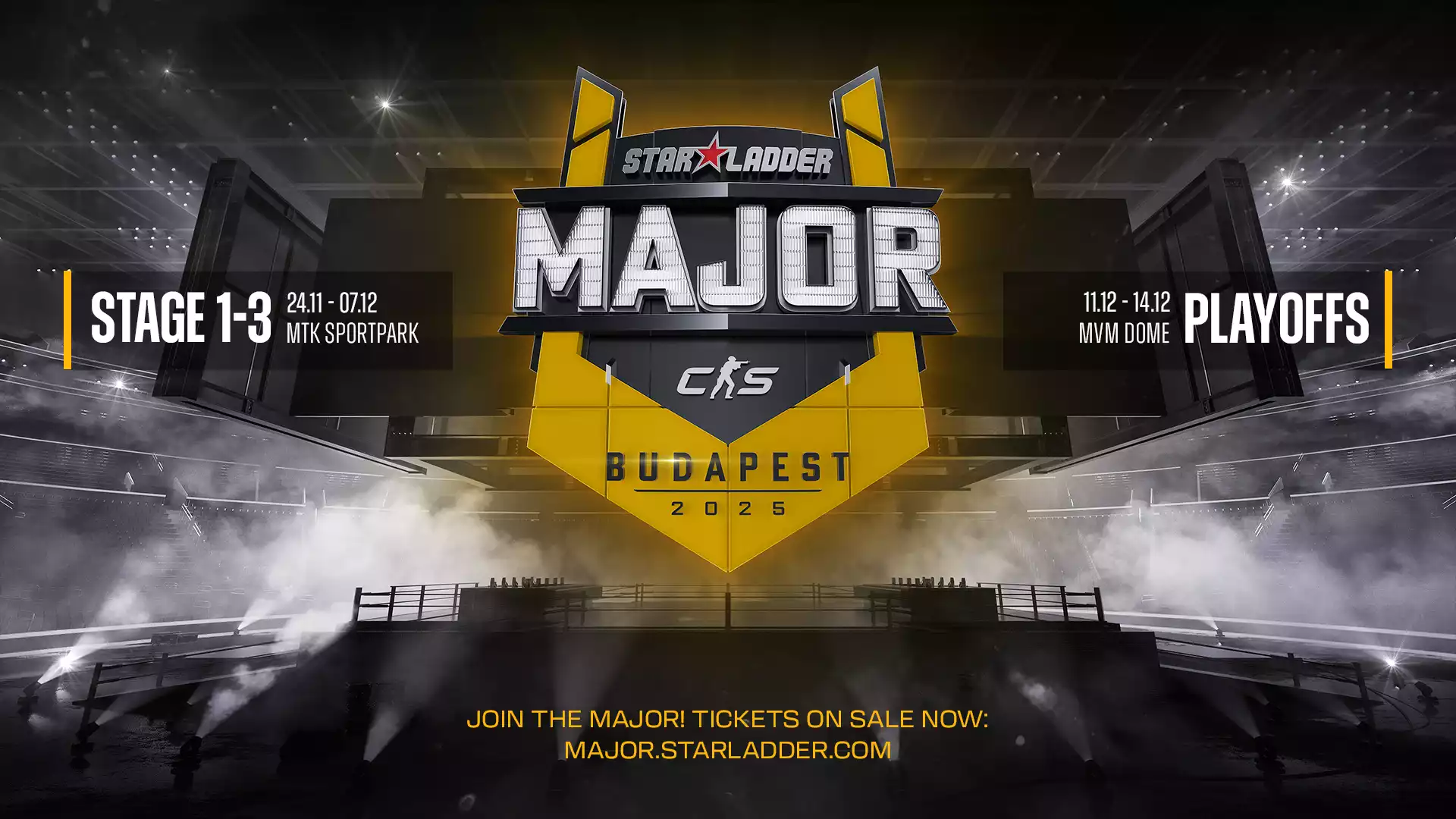 StarLadder повертається з CS2 Major, турнір відбудеться в Будапешті
