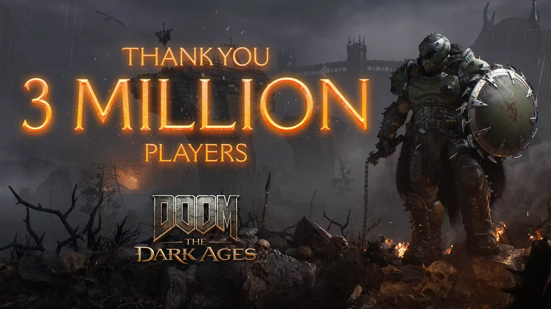 DOOM: The Dark Ages зіграло понад 3 млн гравців за тиждень!