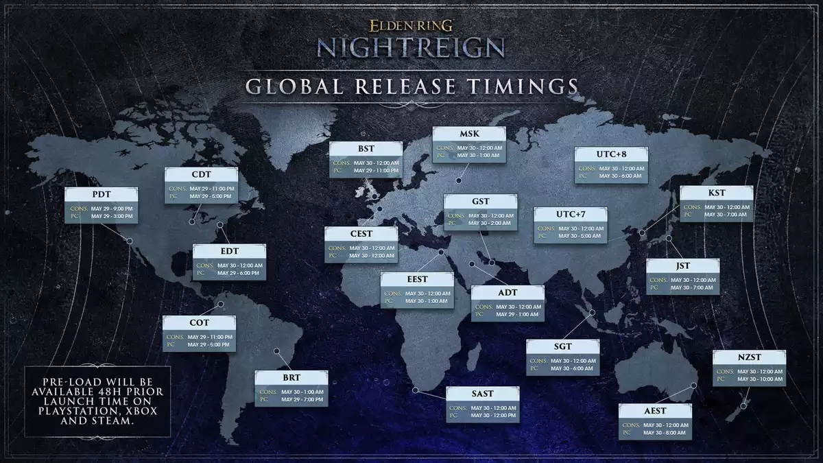 FromSoftware назвала точний час релізу Elden Ring: Nightreign
